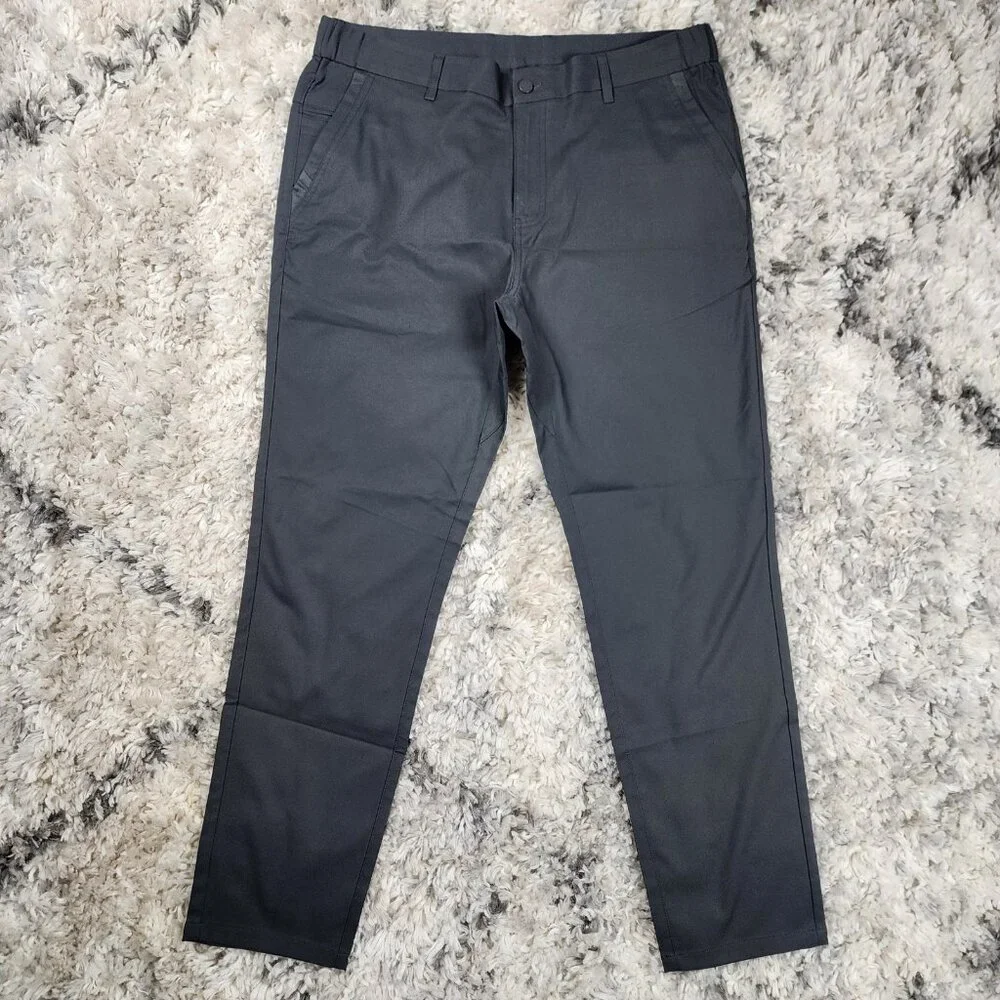 Jack Archer Jetsetter Chinos Tech Performance Pants 35x30 Trousers Charcoal Gray